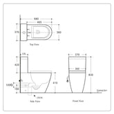 ALEXANDER-R RIMLESS NANO-GLAZE Toilet Suite from Display